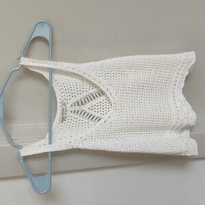 Stradivarius size small white crochet tank top
